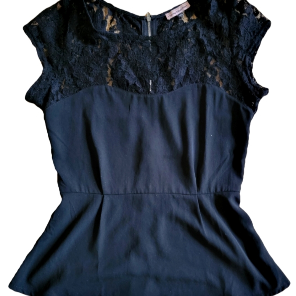 Bershka Collection Black Lace Top